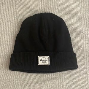 Herschel black beanie! One size